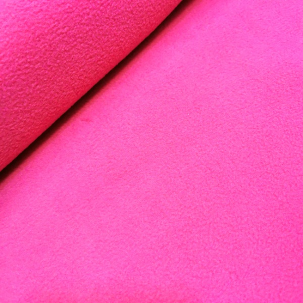 Plain Fleece Fabric  CERISE